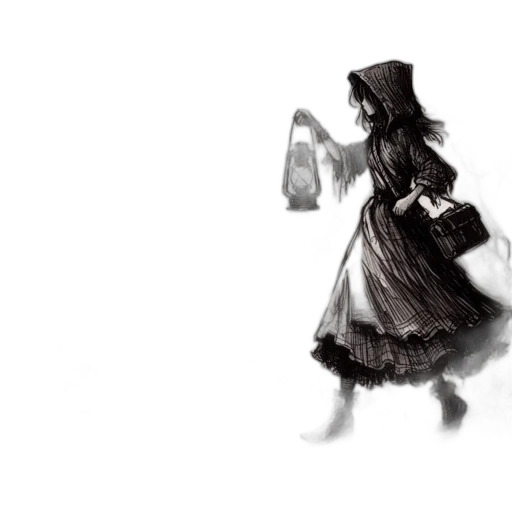 dress, hat, umbrella, mask transparent PNG cut-out