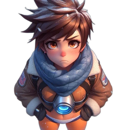 face, jacket, weapon, staff transparent PNG cut-out