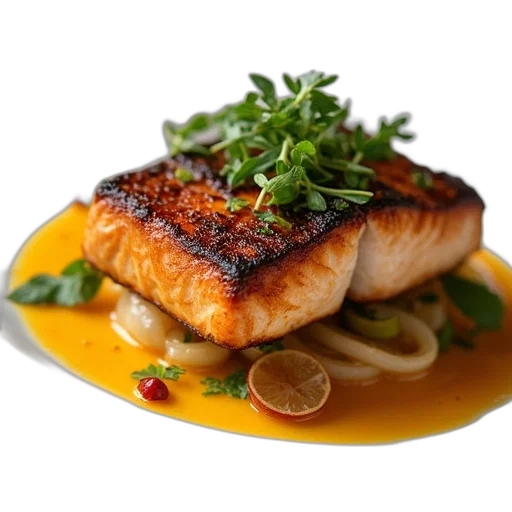 food, photorealistic, golden, grilled transparent PNG cut-out