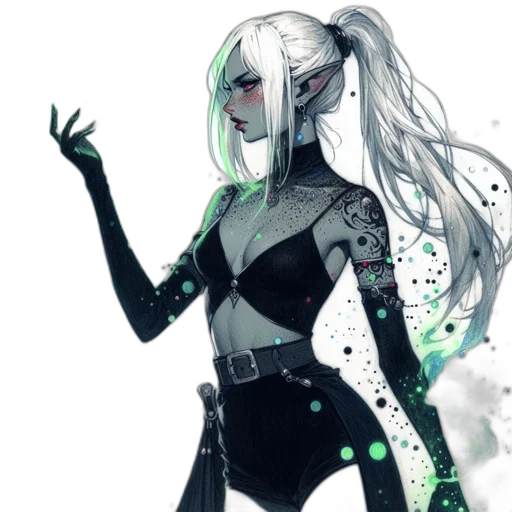 mask, creature, staff, dress transparent PNG cut-out