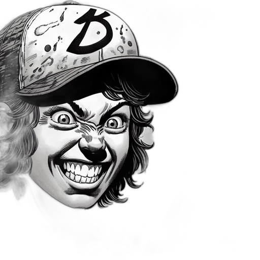 mask, face, cartoon, comic book art transparent PNG cut-out