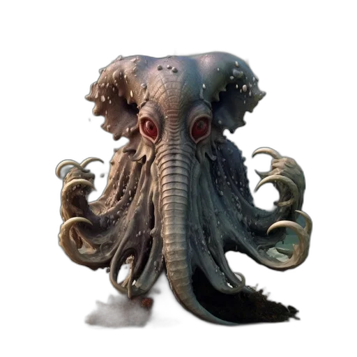 creature, animal, hat, staff transparent PNG cut-out