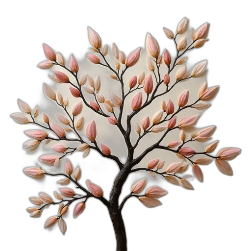 tree, flower, crown, jewelry transparent PNG cut-out