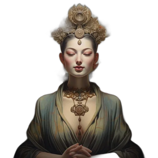jewelry, crown, staff, mask transparent PNG cut-out