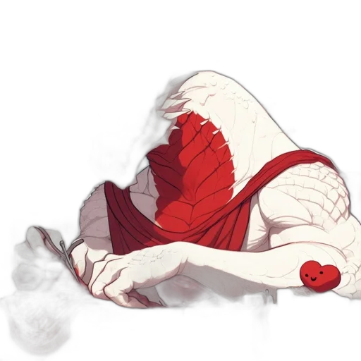 dress, mask, creature, staff transparent PNG cut-out