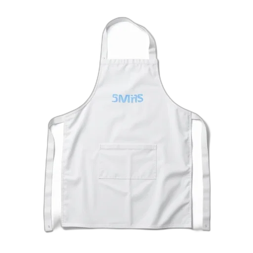 jacket, white, apron, blue transparent PNG cut-out