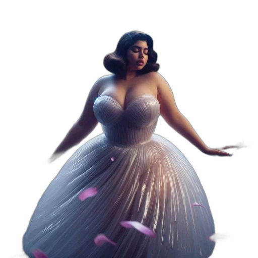 dress, concept art, 3d render, fantasy art transparent PNG cut-out