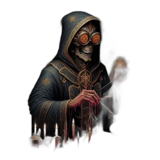 mask, staff, face, creature transparent PNG cut-out