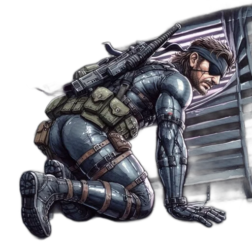 weapon, robot, comic book art, concept art transparent PNG cut-out