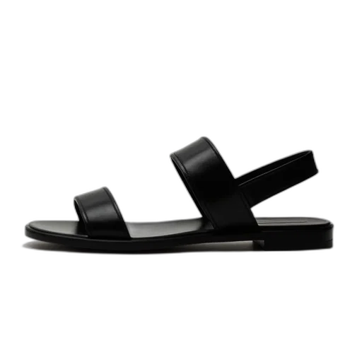 shoes, monochrome, black, sandal transparent PNG cut-out