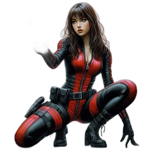 comic book art, concept art, fantasy art, photorealistic transparent PNG cut-out