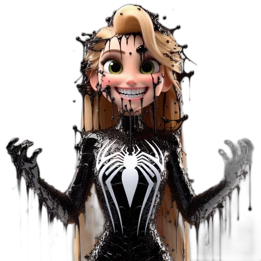 creature, mask, robot, hair transparent PNG cut-out