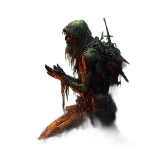 creature, staff, weapon, tree transparent PNG cut-out