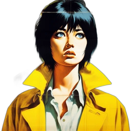 jacket, face, mask, staff transparent PNG cut-out