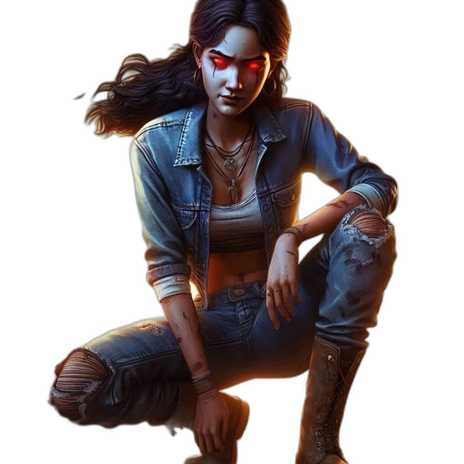 jacket, concept art, cyberpunk, comic book art transparent PNG cut-out