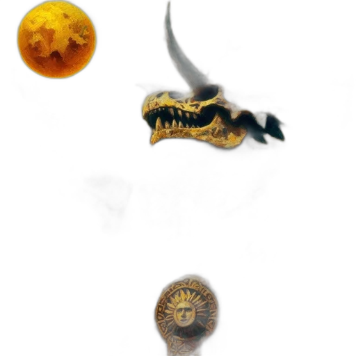 dragon, jewelry, creature, weapon transparent PNG cut-out