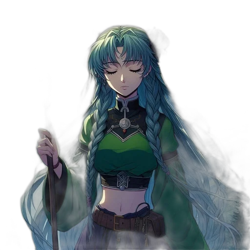 staff, sword, dragon, dress transparent PNG cut-out