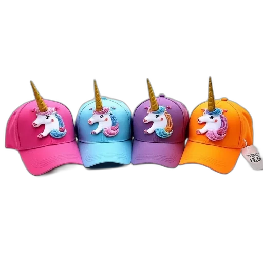 hat, crown, 3d render, vaporwave transparent PNG cut-out