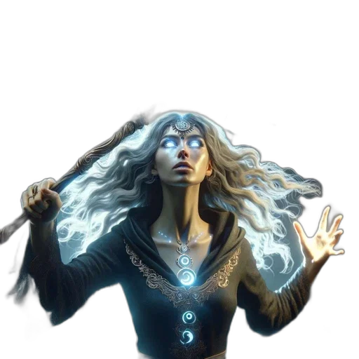 staff, hair, jewelry, concept art transparent PNG cut-out