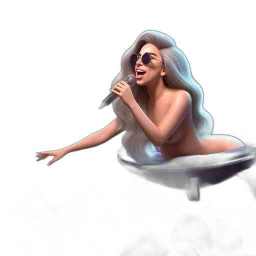 hair, concept art, fantasy art, 3d render transparent PNG cut-out