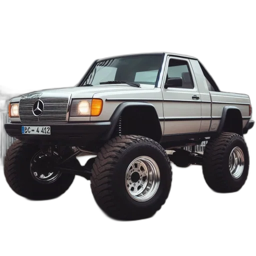 car, photorealistic, 3d render, white transparent PNG cut-out