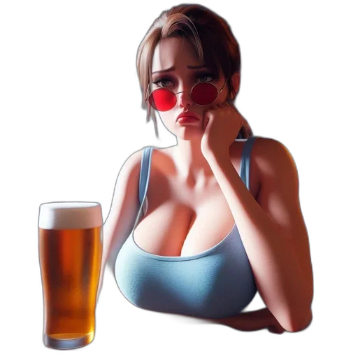 bottle, face, photorealistic, pixel art transparent PNG cut-out