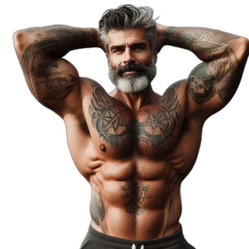 hair, animal, photorealistic, fantasy art transparent PNG cut-out