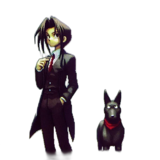 staff, animal, concept art, pixel art transparent PNG cut-out
