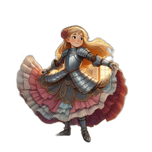 dress, hat, staff, weapon transparent PNG cut-out