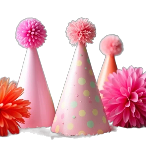 3d render, pastel, collection, party transparent PNG cut-out