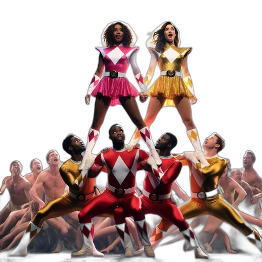 concept art, performers, dressed, power transparent PNG cut-out