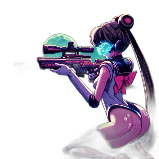 weapon, staff, robot, concept art transparent PNG cut-out