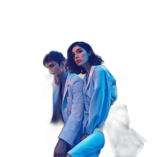 jacket, dress, vaporwave, concept art transparent PNG cut-out