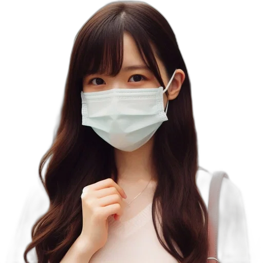 mask, face, photorealistic, oil painting transparent PNG cut-out