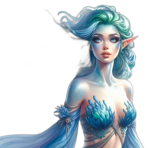 fantasy art, concept art, comic book art, watercolor transparent PNG cut-out