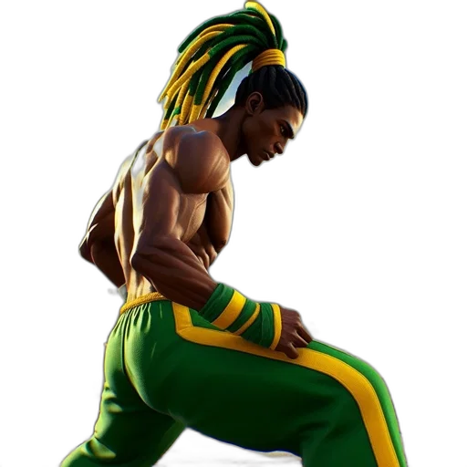 concept art, 3d render, muscular, figure transparent PNG cut-out