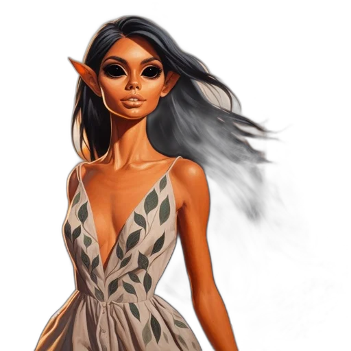 dress, fantasy art, concept art, photorealistic transparent PNG cut-out