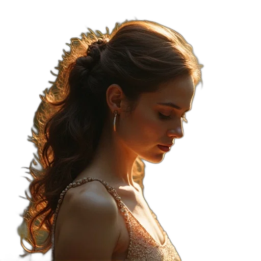 crown, dress, jewelry, face transparent PNG cut-out