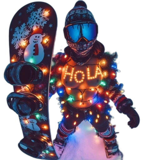 robot, jacket, cyberpunk, neon lights transparent PNG cut-out
