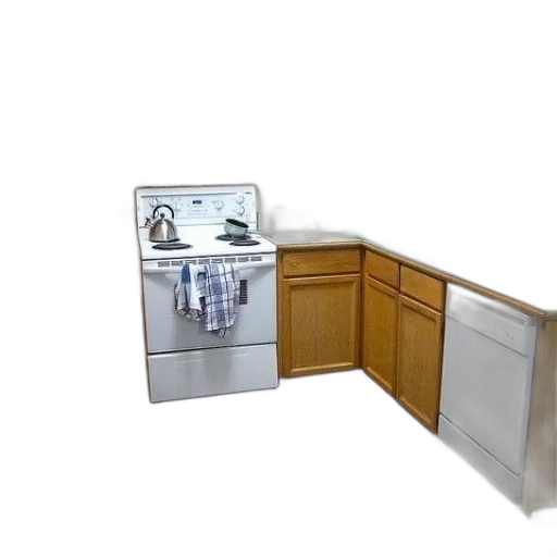 furniture, robot, food, 3d render transparent PNG cut-out