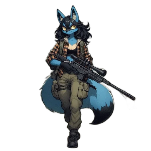 weapon, staff, animal, jacket transparent PNG cut-out