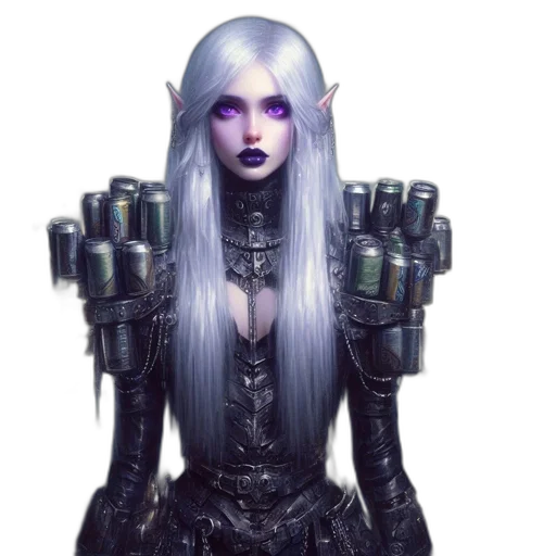 robot, hair, jewelry, face transparent PNG cut-out