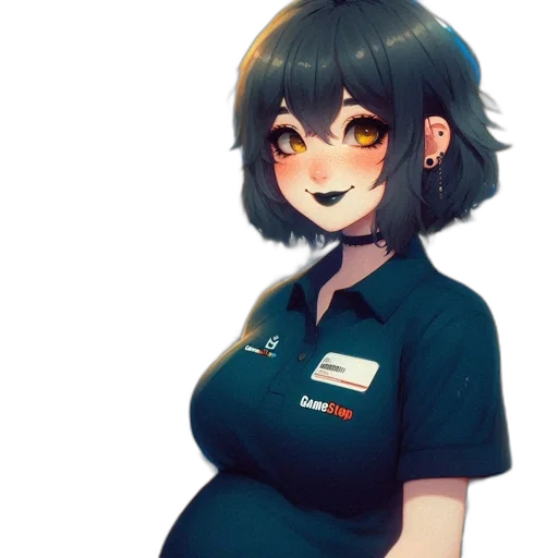 staff, dress, robot, fantasy art transparent PNG cut-out
