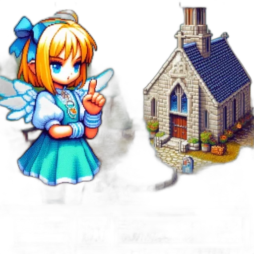 staff, furniture, dress, pixel art transparent PNG cut-out