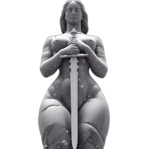 robot, sword, staff, jewelry transparent PNG cut-out