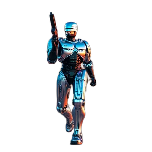 robot, weapon, staff, concept art transparent PNG cut-out