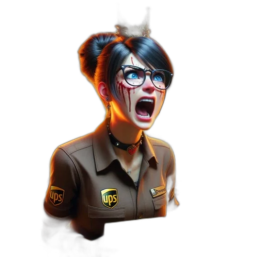 face, staff, creature, weapon transparent PNG cut-out