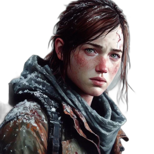 jacket, face, weapon, concept art transparent PNG cut-out