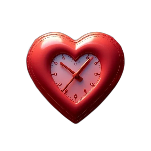 jewelry, 3d render, red, hearts transparent PNG cut-out