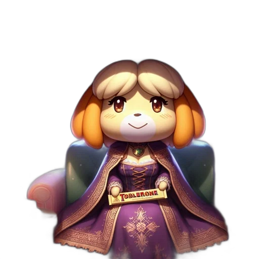 staff, crown, dress, fantasy art transparent PNG cut-out